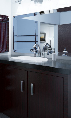 Bathroom Counter Rendering Thumbnail